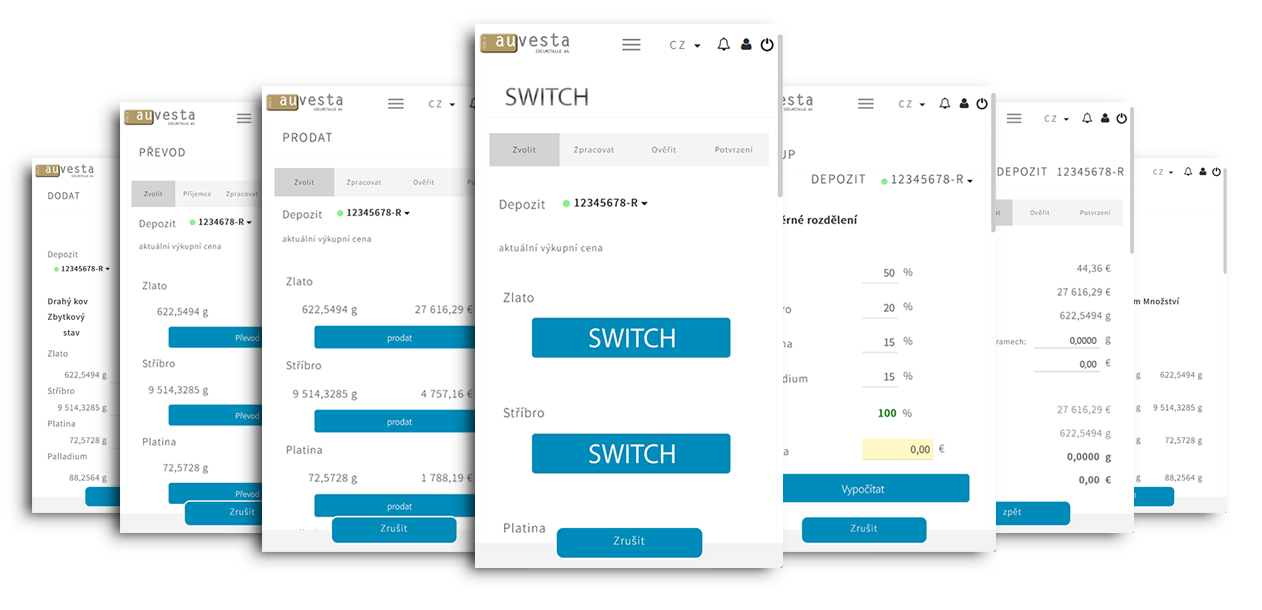 Auvesta Online Depot - Ve svém vlastním online depu můžete spravovat, prodávat a vyměňovat své drahé kovy